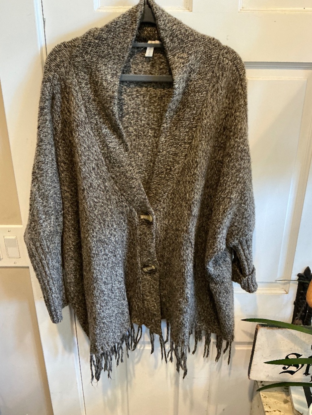 My Beloved cardigan sweater with fringe!  Size medium/large